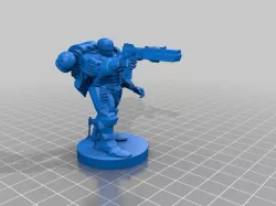 Space Robocop  - Space Marine - Warhammer 40k mini