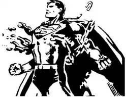 Superman stencil