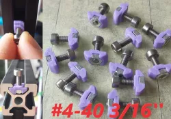 T-nut #4-40 x 3/16'' rotating 2020 V-Slot (Tevo, Creality, Tronxy, Anet)