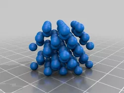 Tetrahedron structure with connecting bonds