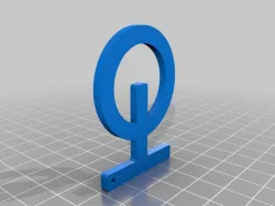Unicycle keychain