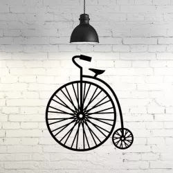 Velocipede I Old Bicycle wall sculpture 2D