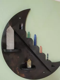 2D/3D Parametric Moon Shelf for 3D Printer/CNC Router/Laser