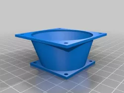 60mm to 40mm fan duct Corner aligned