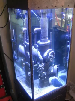 Aquarium / Fish Tank Pipework / Pipes Ornament Parts - Steampunk