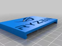 Asus ROG and Ryzen logo clipon for the NZXT H700i