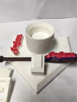 Baseball Plate Stand-fixed