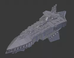 Battlefleet Gothic Repulsive class grand cruiser