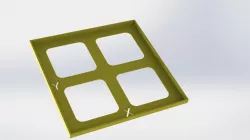 Carré 100x100 mm pour étalonnage steps/mm Axes X & Y Prusa i3