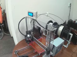 Case for LCD 2004 smart controller and prusa i3 mounted