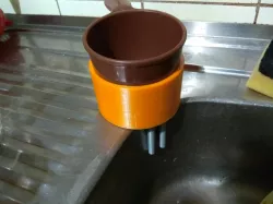 Coffee double filter exhaust 