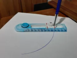 Compas adapté pour dyspraxique - Compass adapted for dyspraxia