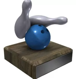 Customisable bowling trophy
