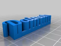 Dainah 3D name plate