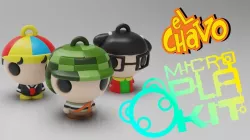 El Chavo del Ocho Set (CHAVES) (MicroPlaKit Series)