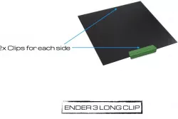 Ender_3 Long Clips Glass Bed *PETG