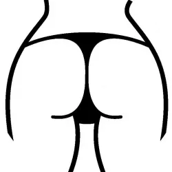 Girly butt cookie cutter