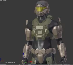 Halo Reach - Noble 6 - Mark 5 armor set including Helmet