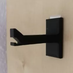Headset / Headphone Holder with cable clip for PowerStrips