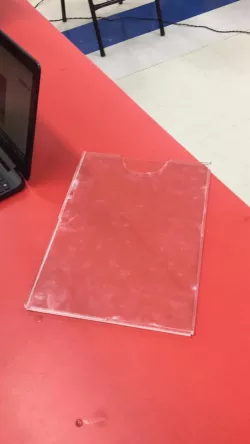 Laser Cut warning sign acrylic
