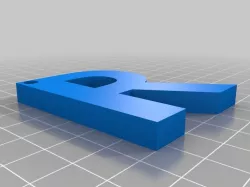 Letter R (keychain)