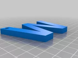 Letter W (keychain)