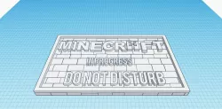 Logo Minecraft door hanger