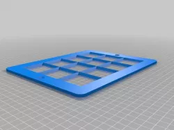 My Customized , 3D Printable Keyguard for Grid-based, Free-form, and Hybrid AAC Apps on Tablets