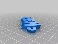 My Customized iamburny's  Text - Name Keyring / Keyfob