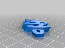 My Customized iamburny's  Text - Name Keyring / Keyfob