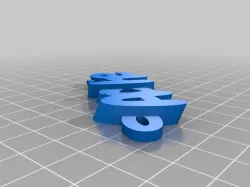 My Customized iamburny's v2  Text - Name Keyring / Archie