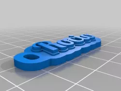 My Customized Multiline Tag or Keychain