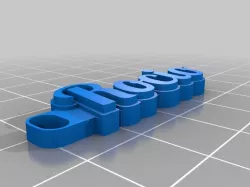 My Customized Multiline Tag or Keychain