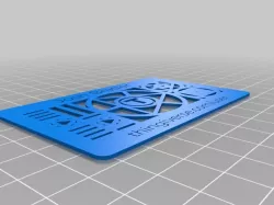 My Customized Thingiverse's custom business card