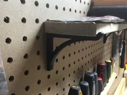 Pegboard small shelf bracket