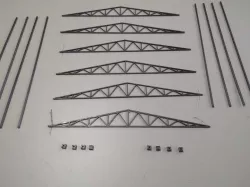 piezas de la estructura de una nave industrial