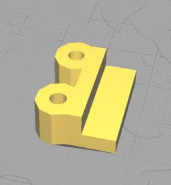 Plexiglas 4mm bracket for ~3mm screw