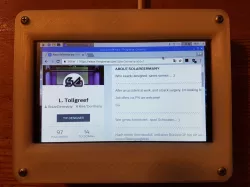 Raspberry PI 3 with 800x480 touch Display Housing -- RPI 3 mit 800x480 touch Display Gehäuse 