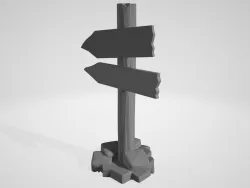 Road Sign for Tabletop RPGs (D&D, Pathfinder)