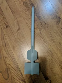 Rocket for Estes engines (A8-3 - C6-7) Two Stage