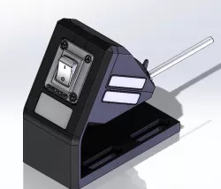Single XLR Switch fixture with a universal mount. 