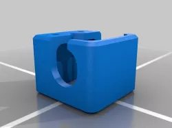 Snow blower chute worm gear mount