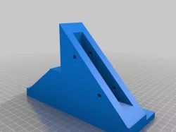 soporte motor nema 23 y eje 12 mm para cnc la pieza encaja en mdf 18 mm