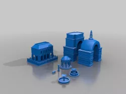 Star Wars Legion - Naboo themed buildings