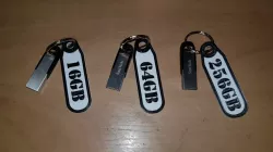 USB Stick Keychain Label