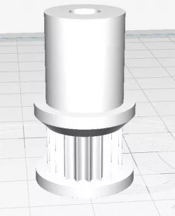 v3 Ender 3 Pro Stepper motor nema 17 pressed gear modification (support for dampers)