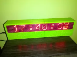 8 X LED MATRIX CLOCK CASE BOX