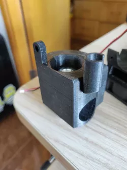 Anycubic Kossel E3D v6 hotend + Wire Strain Relief + 5010 fan holder