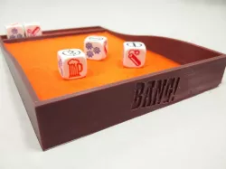 Bang the Dice Game - dice tray