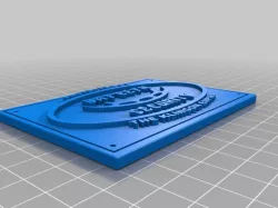 Batleth Security Plaque